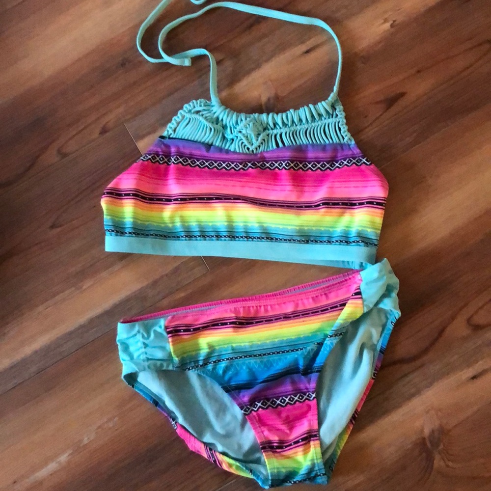 Justice serape 2 pc swimsuit